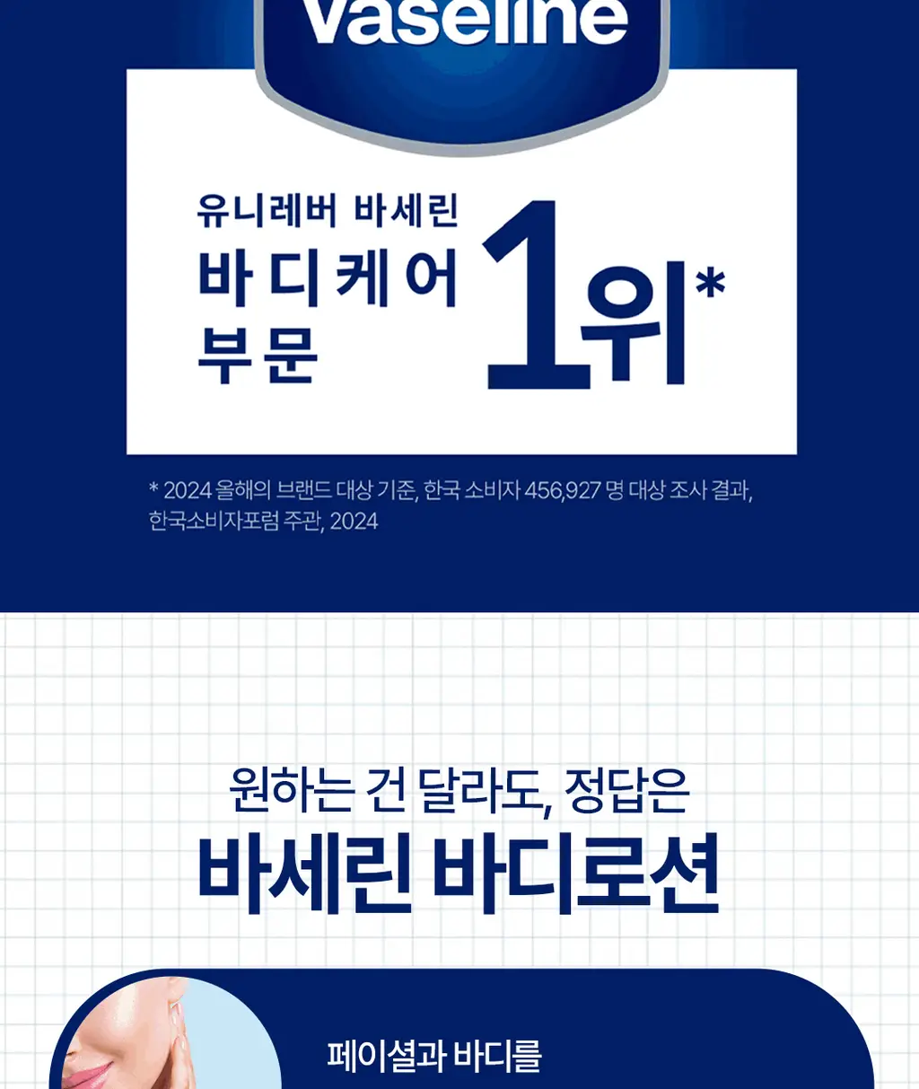 [NEW] 바세린 인텐시브 케어 바디로션 400ml 6종 택 1 상세페이지 13
